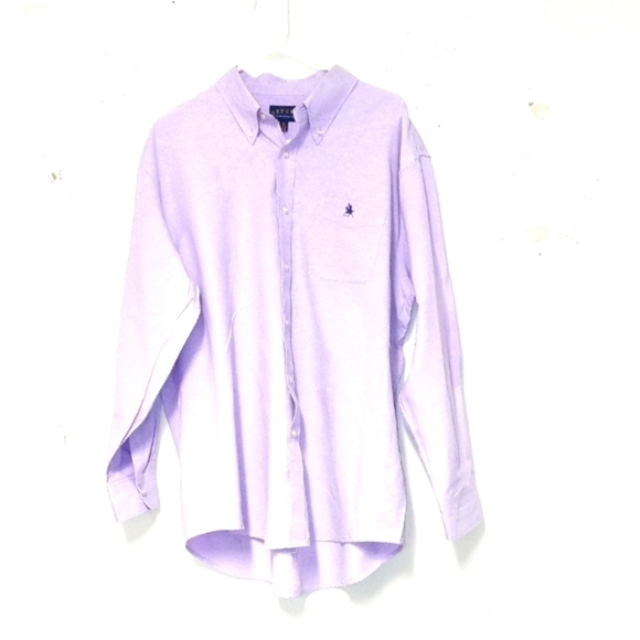 The Iconic Oxford Shirt lavender long sleeve button down Size: XL  17-17 1/2 - Picture 1 of 5